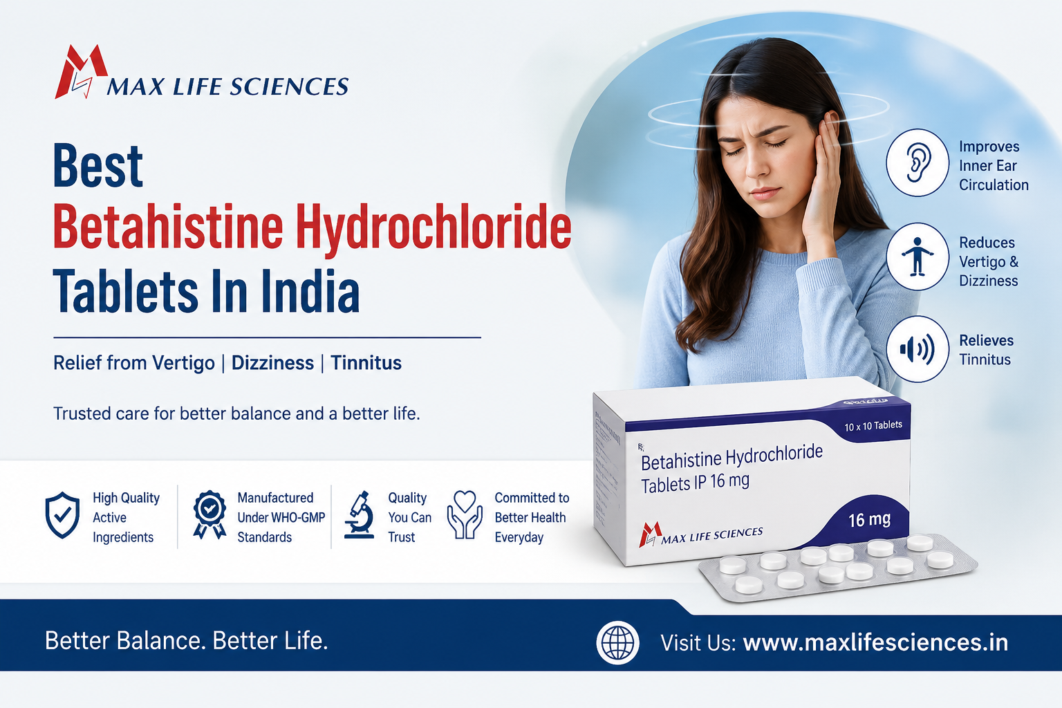 Best Betahistine Hydrochloride Tablets In India