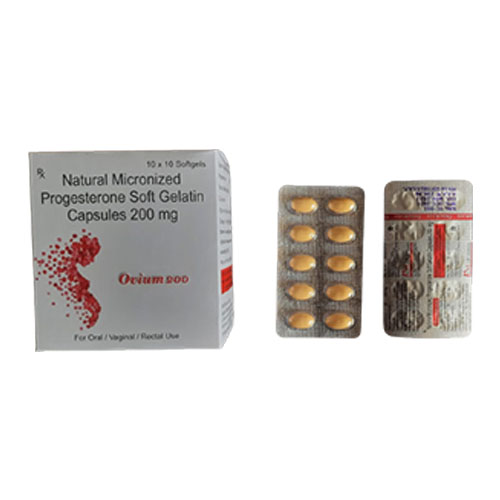 Natural Micronized Progesterone 200mg Soft Gelatin Capsules