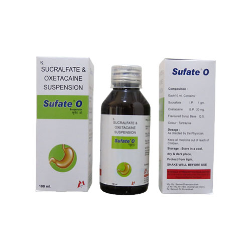 Sucralfate USP 1gm + Oxetacaine 20mg Flavour Suspension