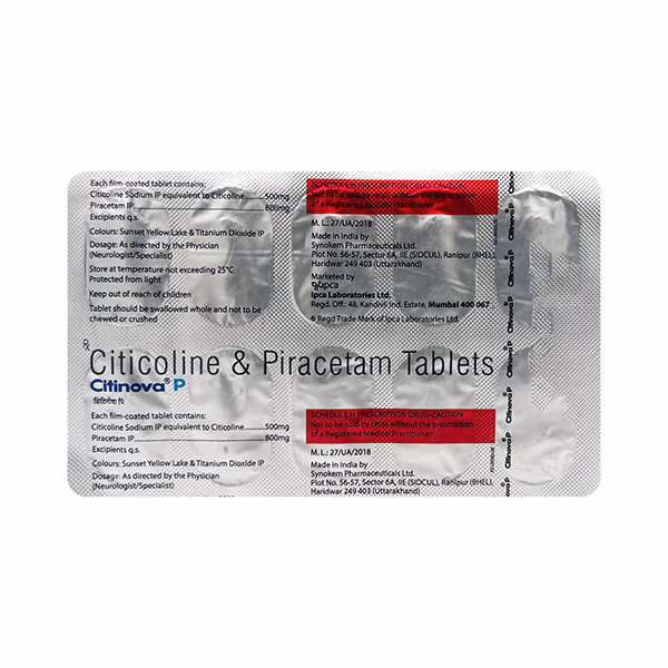 Top 10 Citicoline Piracetam Tablets in India