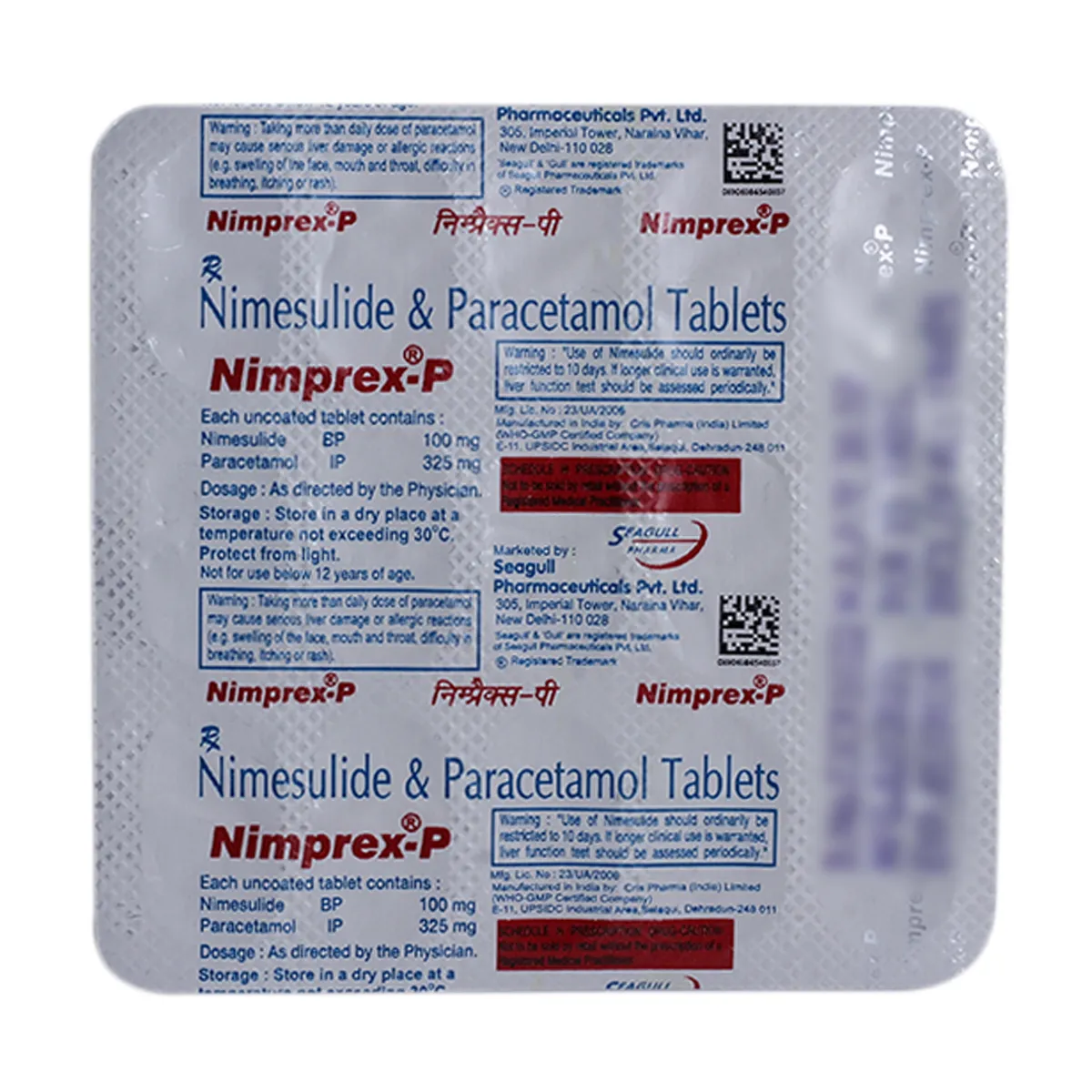 Top Nimesulide And Paracetamol Tablets in India